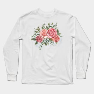 Roses bouquet pattern Long Sleeve T-Shirt